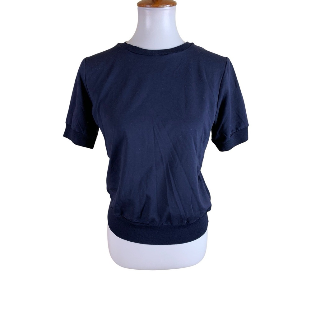 Giordano‎ Blue Short Sleeve Crewneck Athletic Tee Stretch 2
